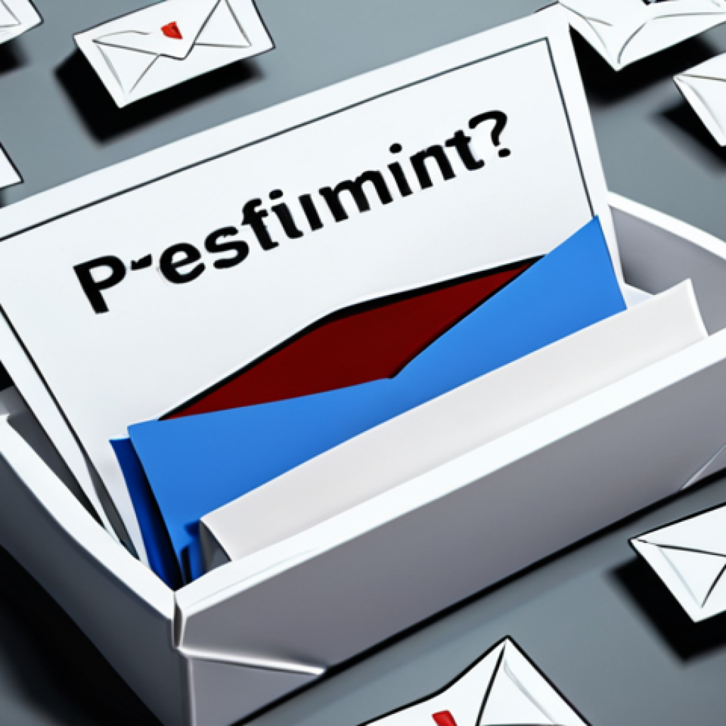 **Prompt:** A clean, modern inbox overflowing with emails; some unopened, one email highlighted with a captivating subject line using a question mark. Focus on the visual contrast between the ignored emails and the one that stands out. High-resolution, digital art.