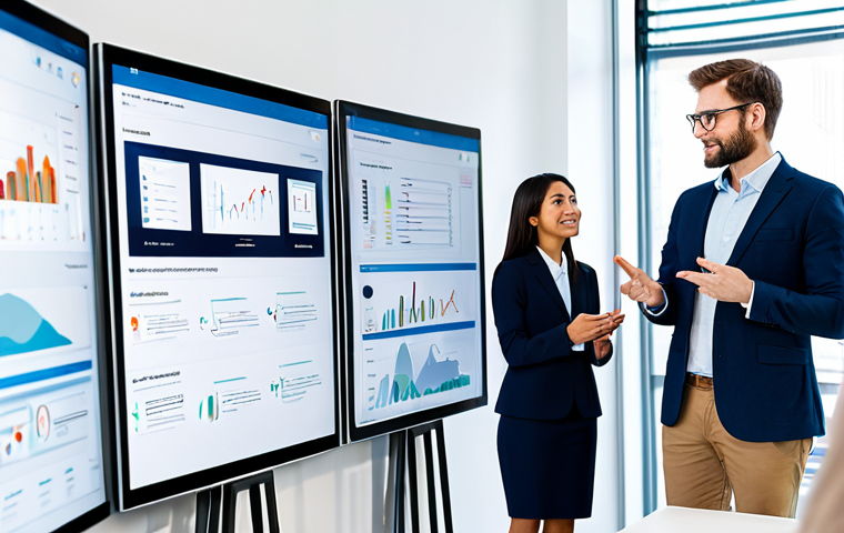 필수적인 온라인 툴만 활용하기 - Communication Platform**
A diverse team of professionals collaborating in a bright, modern office s...