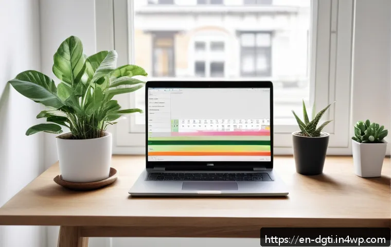 미니멀한 디지털 라이프를 위한 필수 앱 - A modern minimalist workspace featuring a sleek laptop displaying a clean, simple to-do list app int...